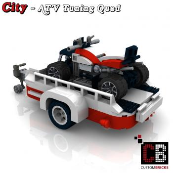 Custom T1-Bus ATV Tuning Quad mit Anhänger