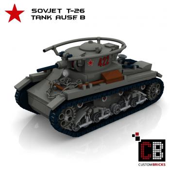 Custom WW2 Sovjet T-26 Panzer Ausf.B