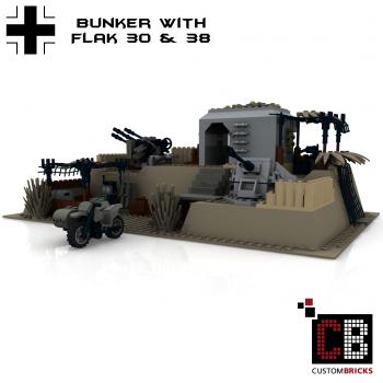 Custom WW2 Normandie Bunker - Flak 30 & Flak 38