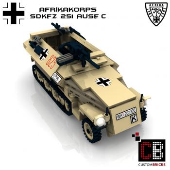 Custom WW2 Afrikakorps SdKfz 251-1 Ausf.C