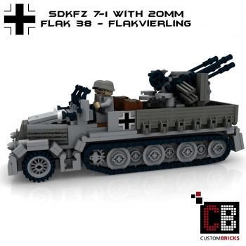Custom WW2 SdKfz 7-1 - 20mm Flakvierling