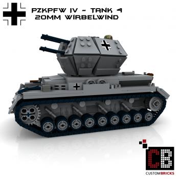 Custom WW2 Panzer 4 PzKpfw IV Wirbelwind