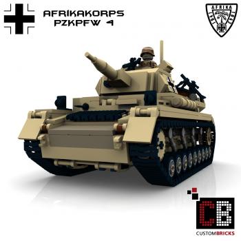 Custom WW2 Afrikakorps PzKpfw IV Panzerkampfwagen 4