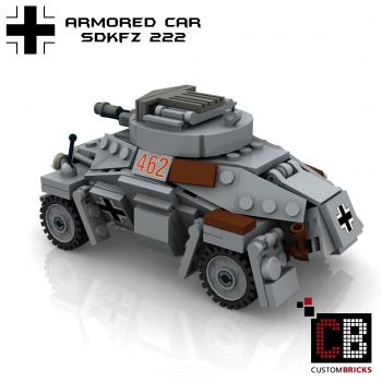 Custom WW2 SdKfz 222 Armored Car