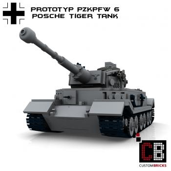 Custom WW2 Tank PzKpfw VI Prototypes Tiger Porsche