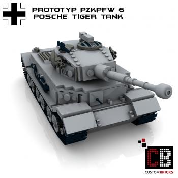 Custom WW2 Tank PzKpfw VI Prototypes Tiger Porsche