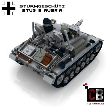 Custom WW2 Tank STUG 3 Sturmgeschütz III Ausf. A