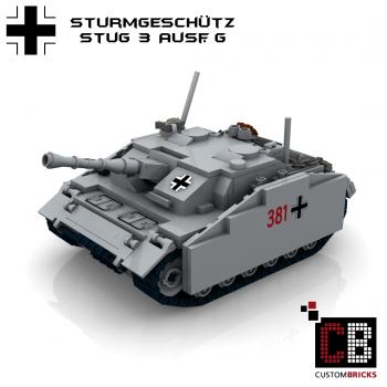 Custom WW2 Tank STUG 3 Sturmgeschütz III Ausf. G