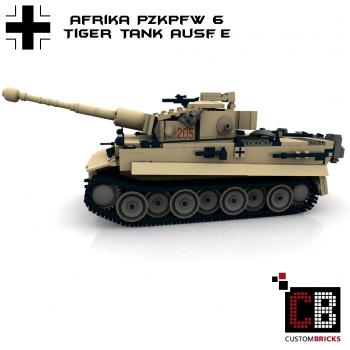 Custom WW2 Afrikakorps PzKpfw VI Tiger tank