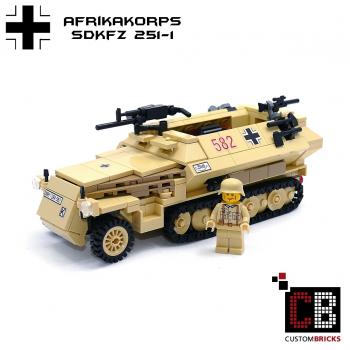CUSTOM WW2 Afrikakorps SdKfz 251-1 aus LEGO® Steinen