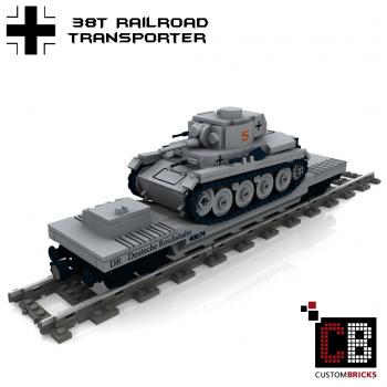 Custom WWII Railroad Transporter 38T Tank