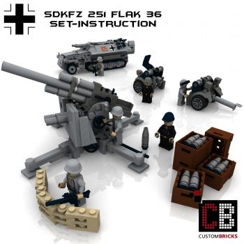 Custom WW2 SdKfz 251-9C + Flak 36