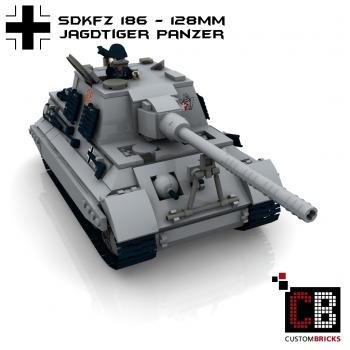 Custom WW2 Tank Jagdtiger 128mm - SdKfz 186