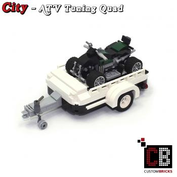 ATV Tuning Quad mit Anhänger 10242 aus LEGO® Steinen
