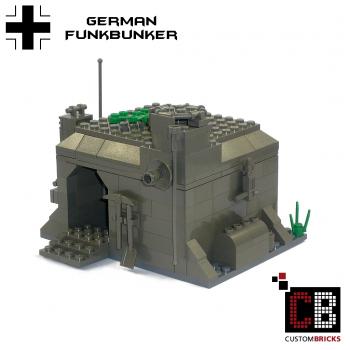 CUSTOM WW2 Funk Bunker mit 2 Soldaten aus LEGO® Steinen