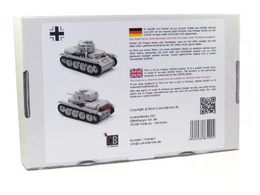 CUSTOM WW2 Panzer 38T mit Soldat aus LEGO® Steinen