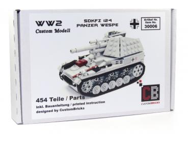 CUSTOM WW2 Panzer Wespe mit Soldat aus LEGO® Steinen