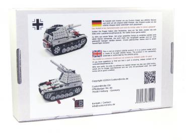 CUSTOM WW2 Panzer Wespe mit Soldat aus LEGO® Steinen