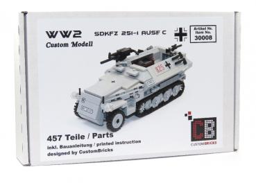 CUSTOM WW2 SdKfz 251-1 Ausf.C mit Soldat aus LEGO® Steinen