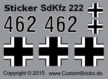 Custom Sticker SdKfz 222 Armored Car