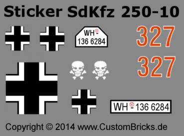 Custom Sticker SdKfz 250-10 - ALT Version