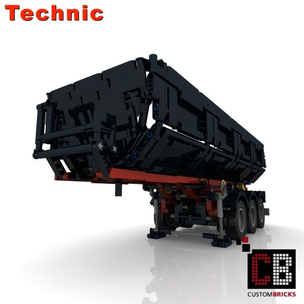 Custom tipping semitrailer