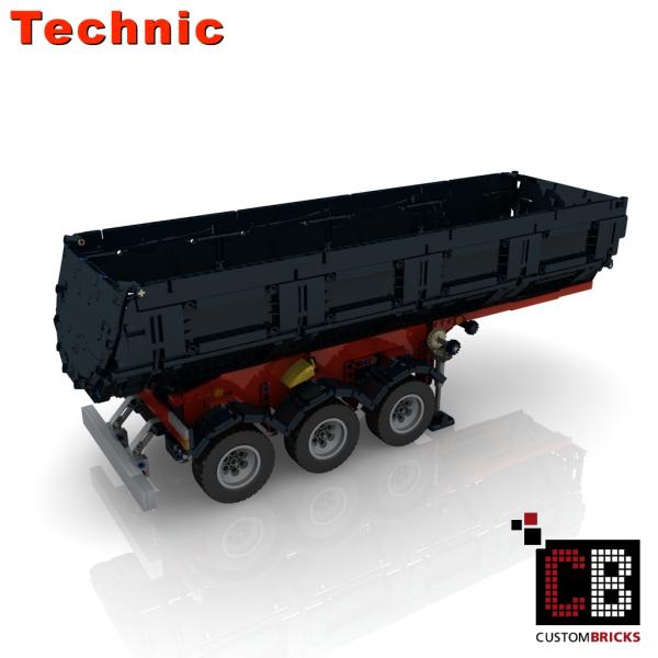 Custom tipping semitrailer