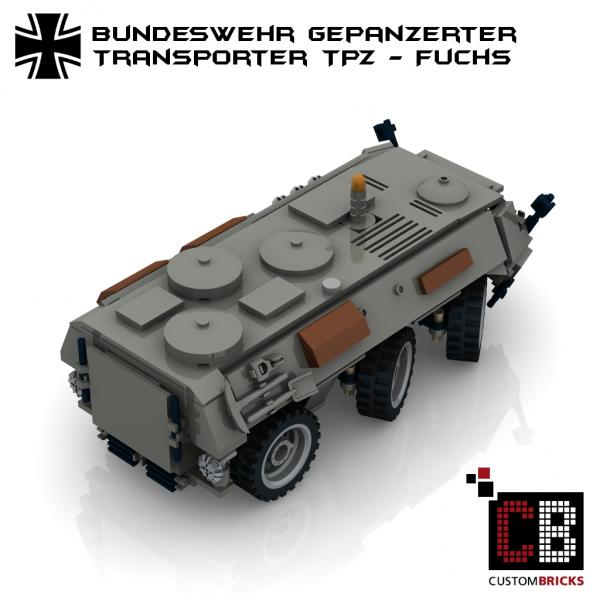 Custom Bundeswehr armored transporter Fuchs - grey