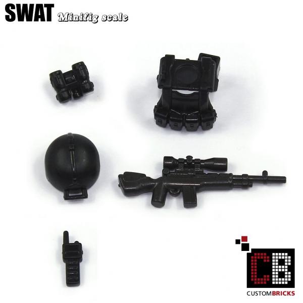 SWAT Sports car made of LEGO® bricks