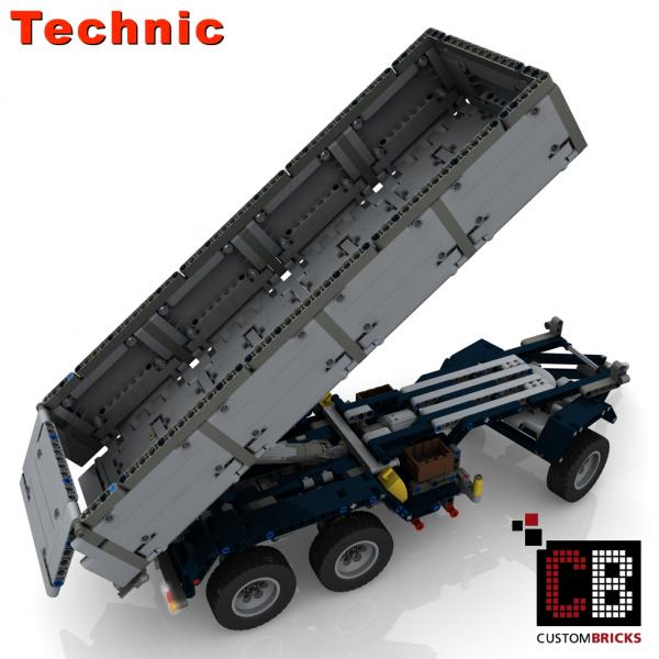 Custom 42043 trailer with tipping function - grey