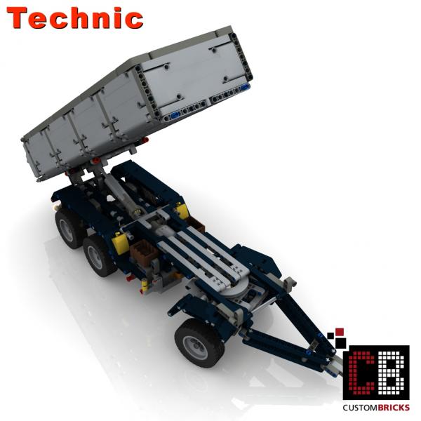 Custom 42043 trailer with tipping function - grey