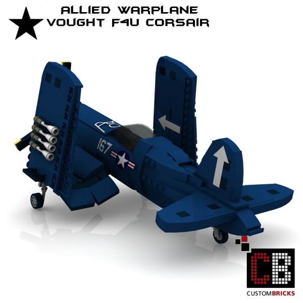 WW2 Warplane - Vought F4U Corsair - Blue Edition