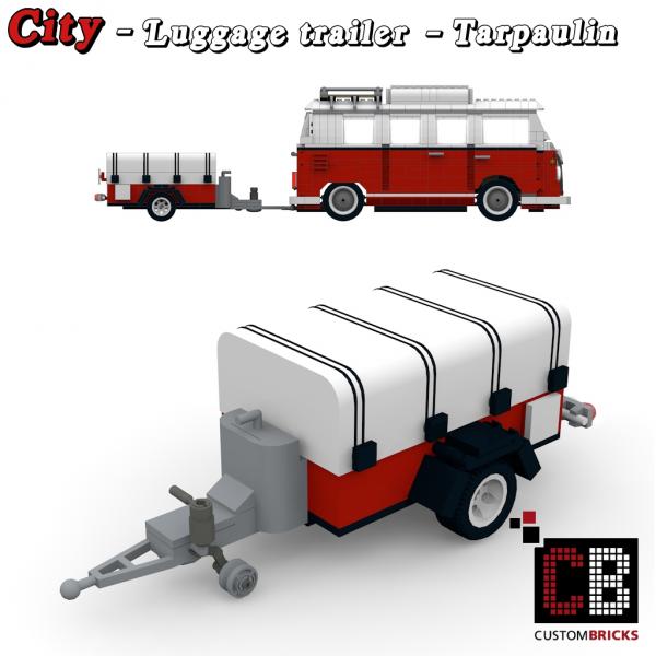 Custom T1 Luggage Trailer with tarpaulin