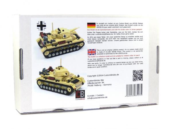 CUSTOM WW2 Afrikakorps PzKpfw IV out of LEGO® bricks