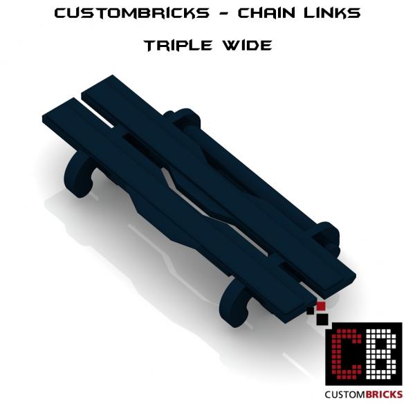 CustomBricks Kettenglieder - 100x Triple Wide