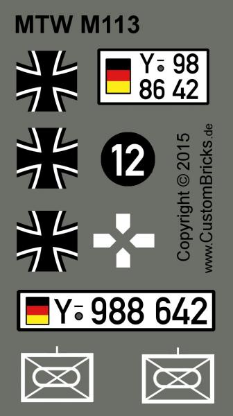 Custom Decals Bundeswehr MTW 113