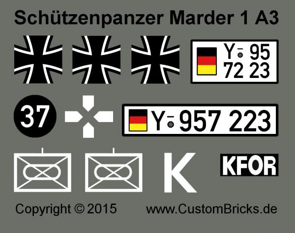 Custom Decals Bundeswehr SPZ Marder 1A3