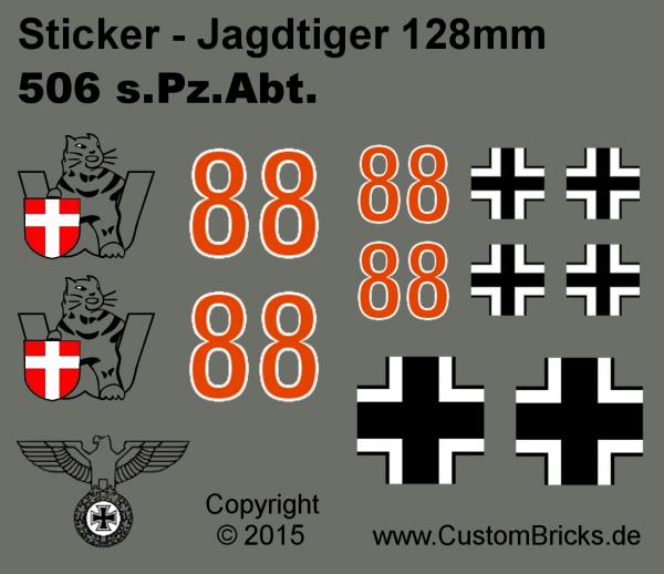 CUSTOM WW2 Panzer Jagdtiger 128mm aus LEGO® Steinen