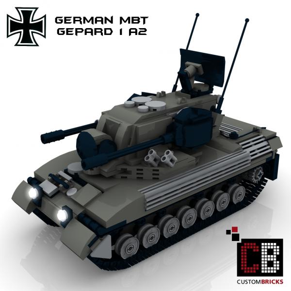 Custom Bundeswehr Tank Gepard 1A2 - gray