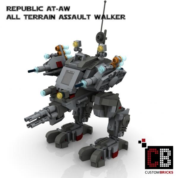 Custom AT-AW - All Terrain Assault Walker for Star Wars