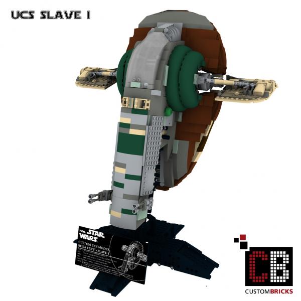 Custom UCS Slave I + Kamino Landingplatform for Star Wars