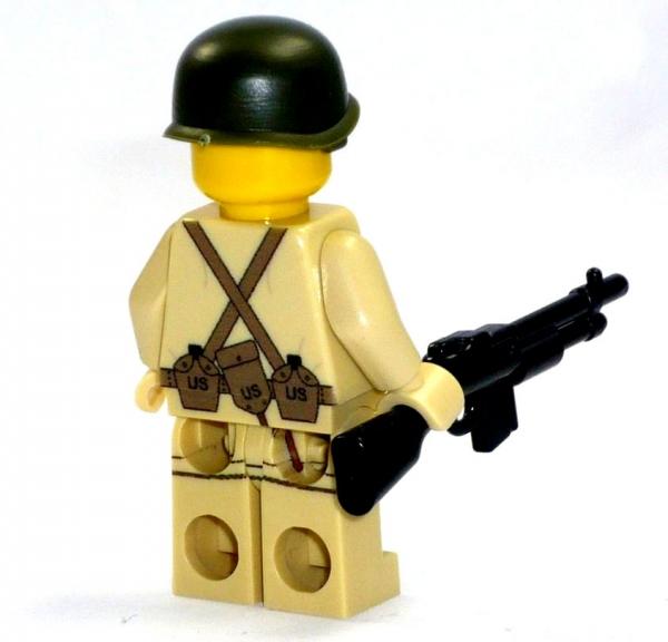 CustomBricks Figure U.S. Airborne Soldier with weapen made of LEGO bricks - Kopie