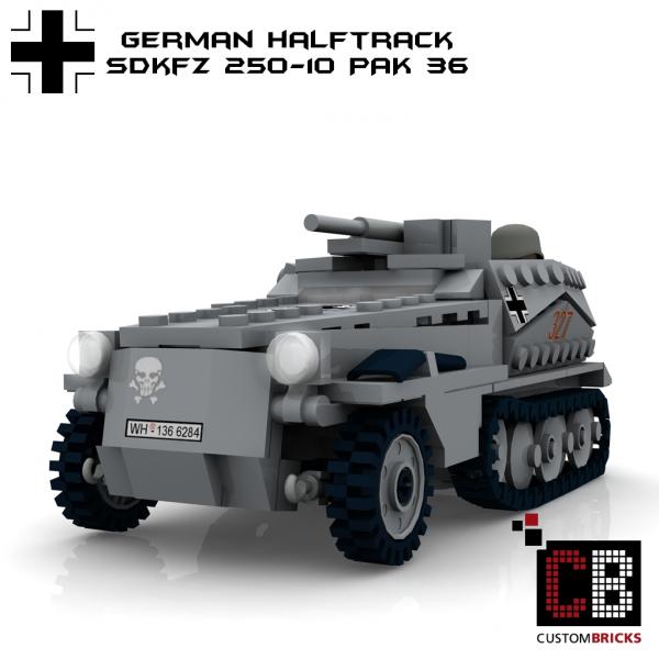 Custom WW2 SdKfz 250-10 with 3,7cm PaK 36 - Old Version