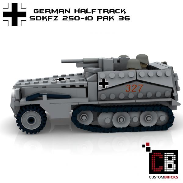 Custom WW2 SdKfz 250-10 with 3,7cm PaK 36 - Old Version