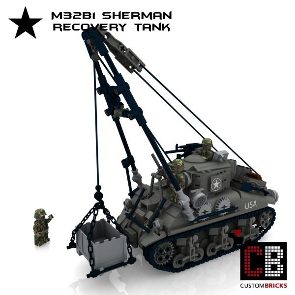 Custom WW2 M32B1 Sherman Bergepanzer