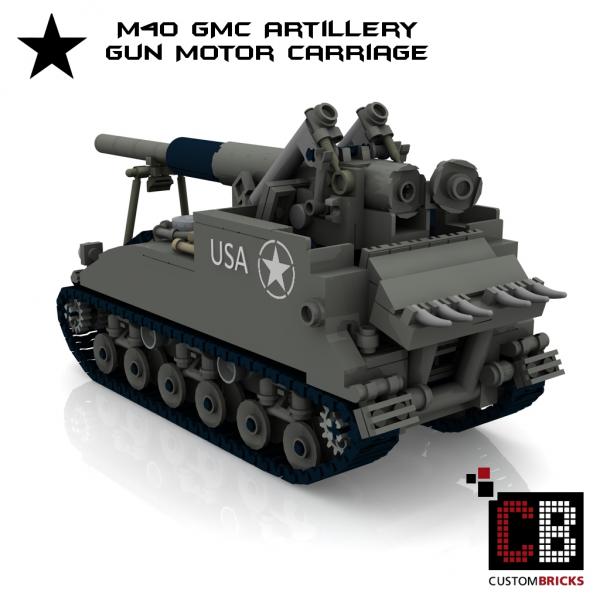 Custom WW2 M40 GMC - Gun Motor Carriage