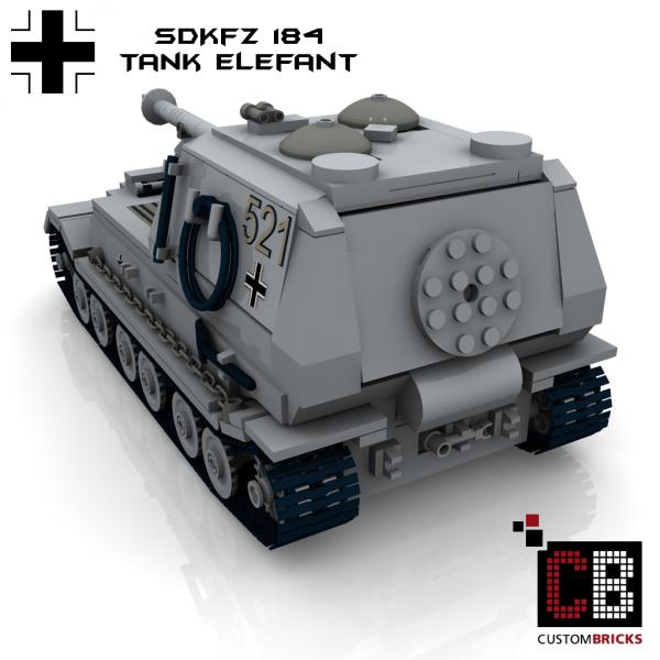 Custom WW2 Tank Elefant - SdKfz 184