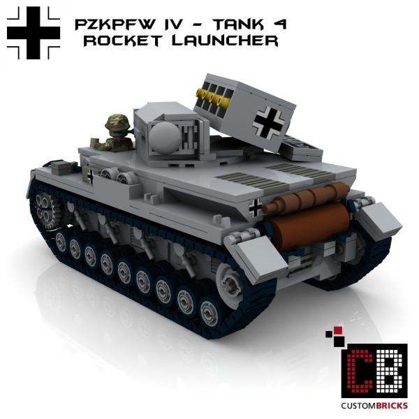 Custom WW2 Tank 4 PzKpfw IV - Rockettank