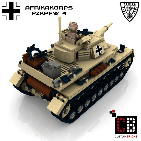 Custom WW2 Afrikakorps PzKpfw IV Panzerkampfwagen 4