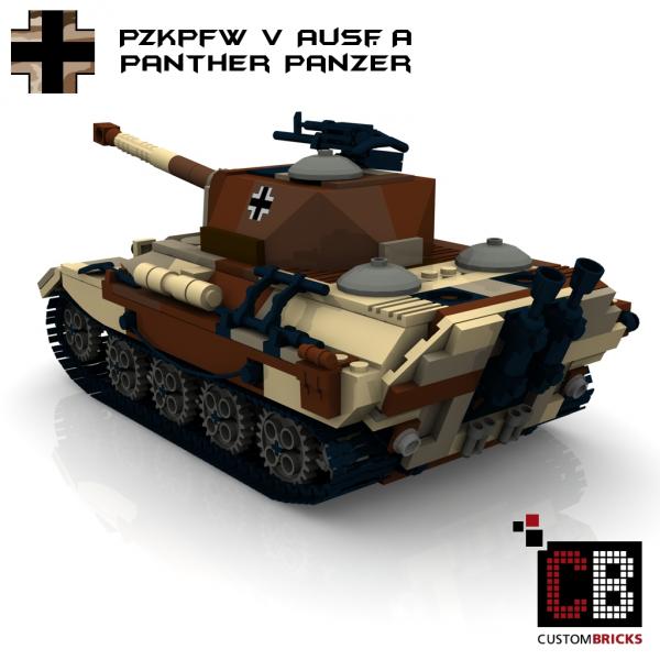 Custom WW2 Panzer CAMO PzKpfw V Panther